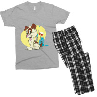 Cuddly Critters Wielding Sharp Objects #3   Retro Cartoon Style Men's T-shirt Pajama Set | Artistshot