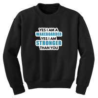 Water Skiers Cuddle Better Funny Water Skiing 95585052 Youth Sweatshirt | Artistshot