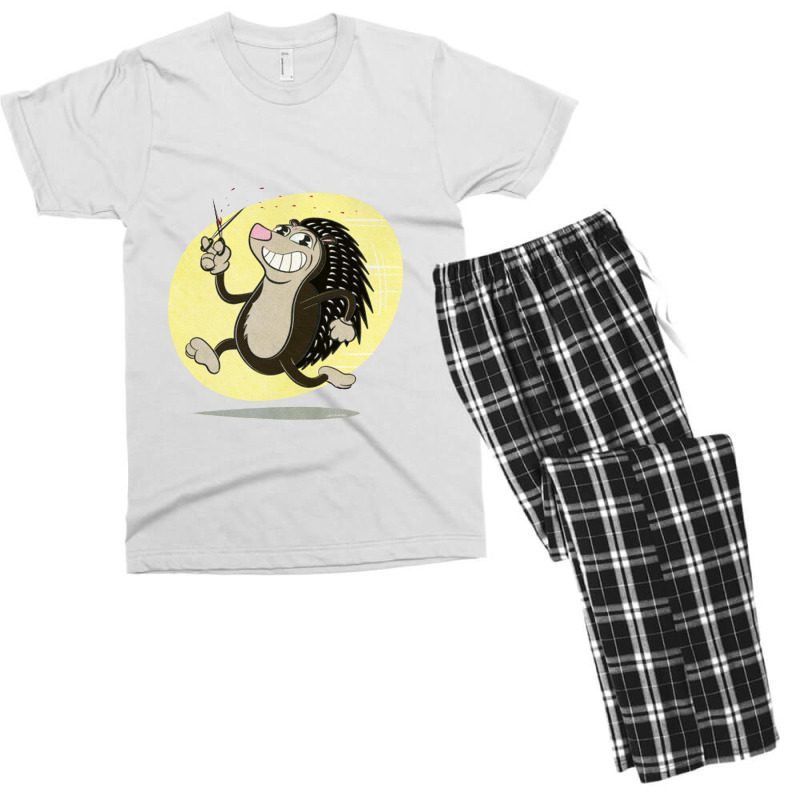 Cuddly Critters Wielding Sharp Objects #4   Retro Cartoon Style Men's T-shirt Pajama Set | Artistshot