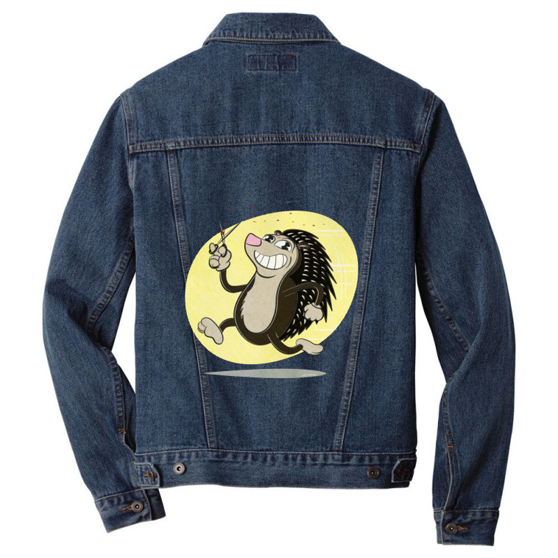 Cuddly Critters Wielding Sharp Objects #4   Retro Cartoon Style Men Denim Jacket | Artistshot