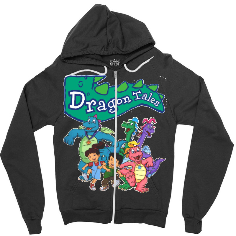 Dragon Tales Graphic Classic Zipper Hoodie | Artistshot