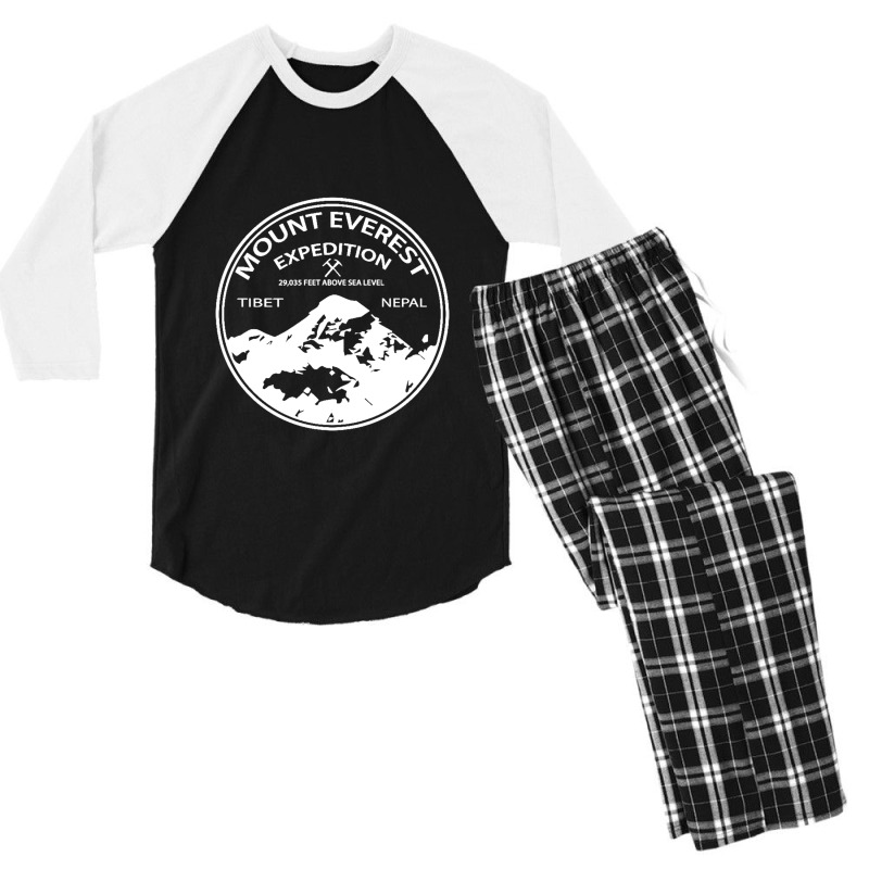 Mount Everest Expedition Men's 3/4 Sleeve Pajama Set by Stacyboltonri | Artistshot