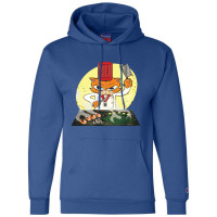 Cuddly Critters Wielding Sharp Objects #6   Retro Cartoon Style Champion Hoodie | Artistshot