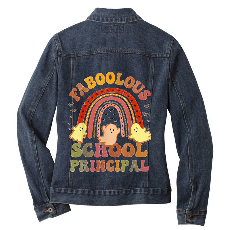 Vintage Faboolous School Principal Costume This Is My Scary Ladies Denim Jacket by cm-arts | Artistshot