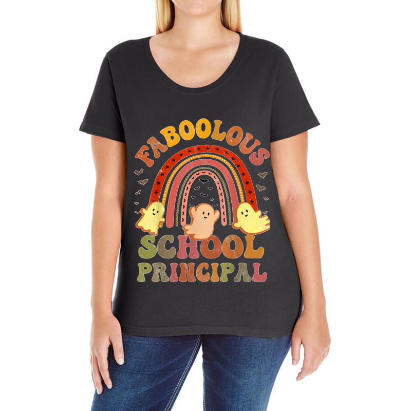 Vintage Faboolous School Principal Costume This Is My Scary Ladies Curvy T-Shirt by cm-arts | Artistshot