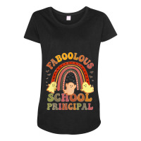 Vintage Faboolous School Principal Costume This Is My Scary Maternity Scoop Neck T-shirt | Artistshot