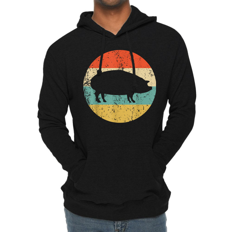 Pig Roast Retro Style Bbq Cookout Lightweight Hoodie by BessieCarolyn | Artistshot