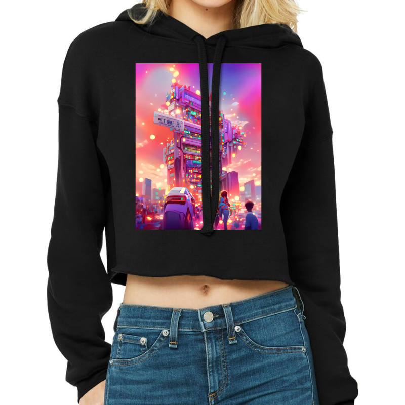 Color Capital Classic Cropped Hoodie by cm-arts | Artistshot