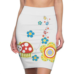 Ladybird, insect, animals, flowers, nature Pencil Skirts | Artistshot