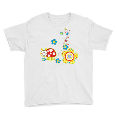 Ladybird, Insect, Animals, Flowers, Nature Youth Tee Designed By Estore