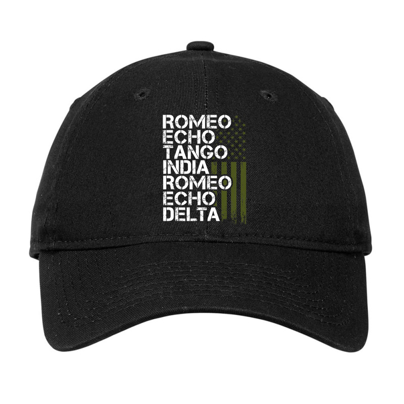 Retired Military Men Women Phonetic Alphabet Retirement Adjustable Cap | Artistshot