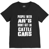 People With Ar's Don'gein Cattle Cars Games Characters V-neck Tee | Artistshot