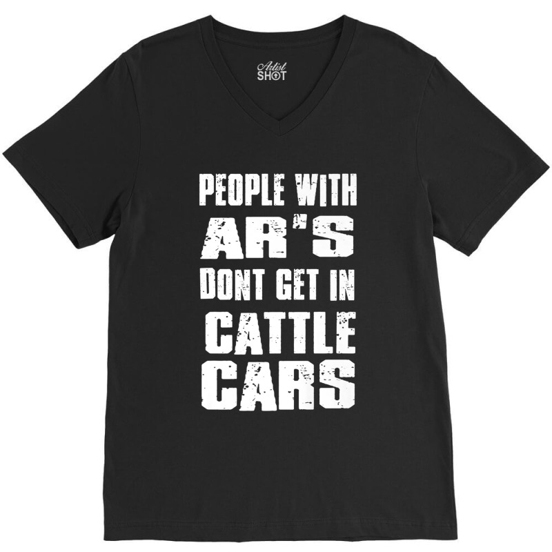 People With Ar's Don'gein Cattle Cars Games Characters V-Neck Tee by KhalilDesign | Artistshot