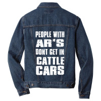 People With Ar's Don'gein Cattle Cars Games Characters Men Denim Jacket | Artistshot