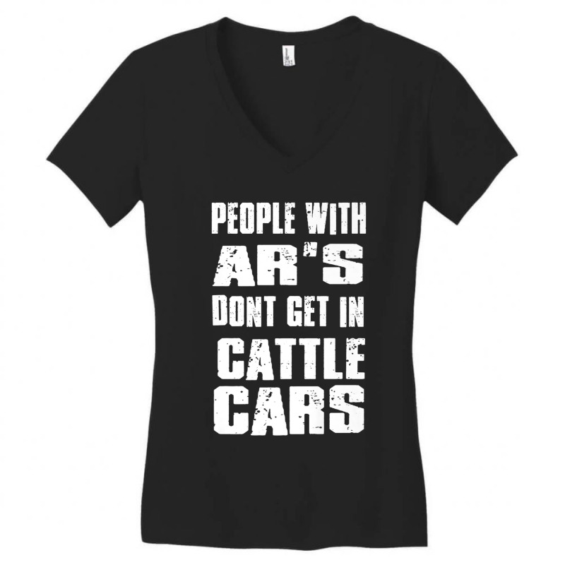 People With Ar's Don'gein Cattle Cars Games Characters Women's V-Neck T-Shirt by KhalilDesign | Artistshot