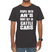 People With Ar's Don'gein Cattle Cars Games Characters Vintage T-shirt | Artistshot