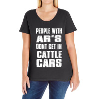 People With Ar's Don'gein Cattle Cars Games Characters Ladies Curvy T-shirt | Artistshot