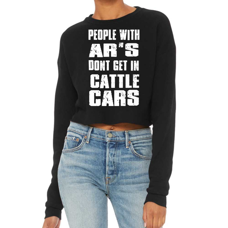 People With Ar's Don'gein Cattle Cars Games Characters Cropped Sweater by KhalilDesign | Artistshot