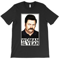 Woman Of The Year - Ron Swanson T-shirt | Artistshot