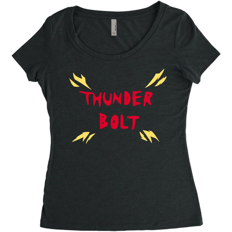 Thunder Bolt Kaminari Women's Triblend Scoop T-shirt by AngelaMaria | Artistshot