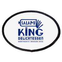 Salami King Jewish Deli T Shirt Jerusalem Israel T Shirt Delicatessen Oval Patch | Artistshot