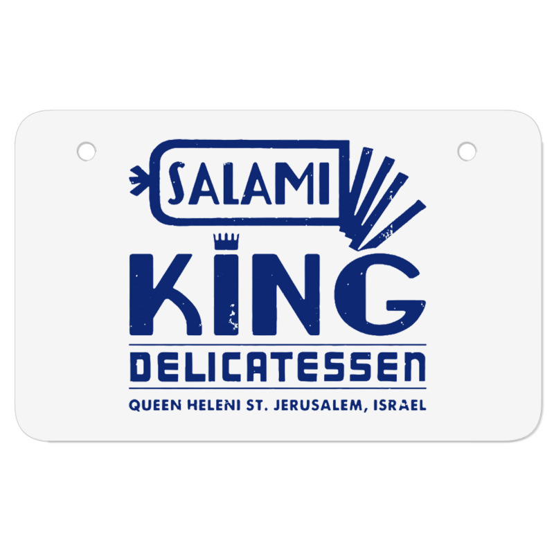 Salami King Jewish Deli T Shirt Jerusalem Israel T Shirt Delicatessen Atv License Plate | Artistshot