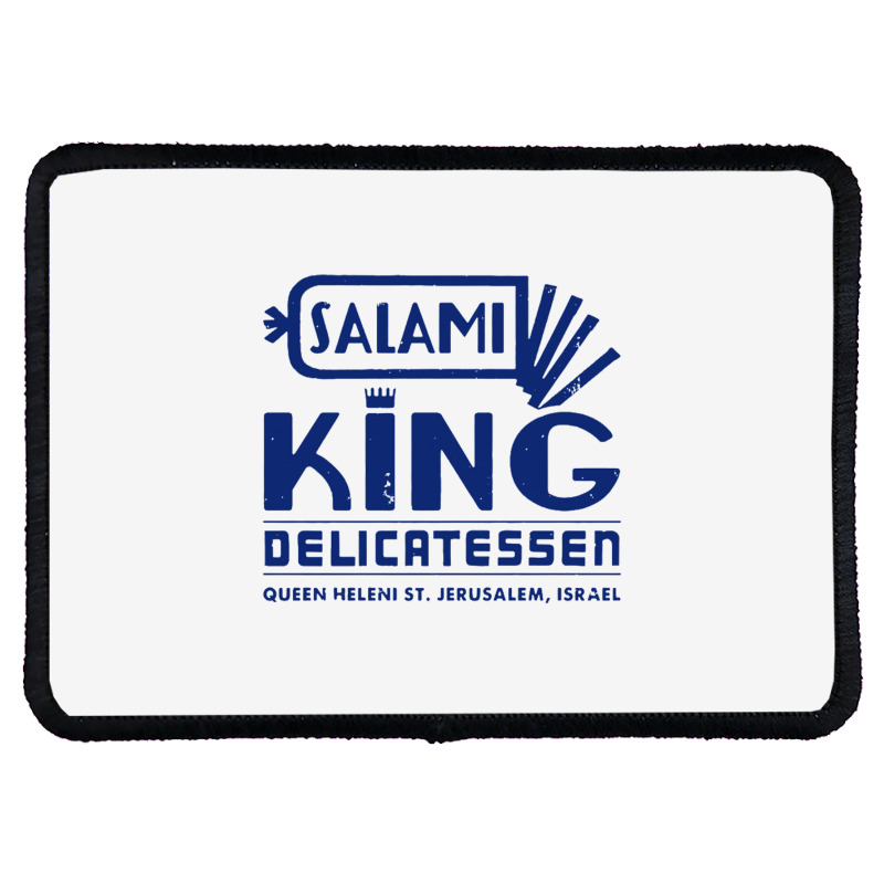 Salami King Jewish Deli T Shirt Jerusalem Israel T Shirt Delicatessen Rectangle Patch | Artistshot