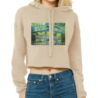 Claude Monet Water Lily Pond, Claude Monet, Water Lily Pond, Claude Mo Cropped Hoodie | Artistshot