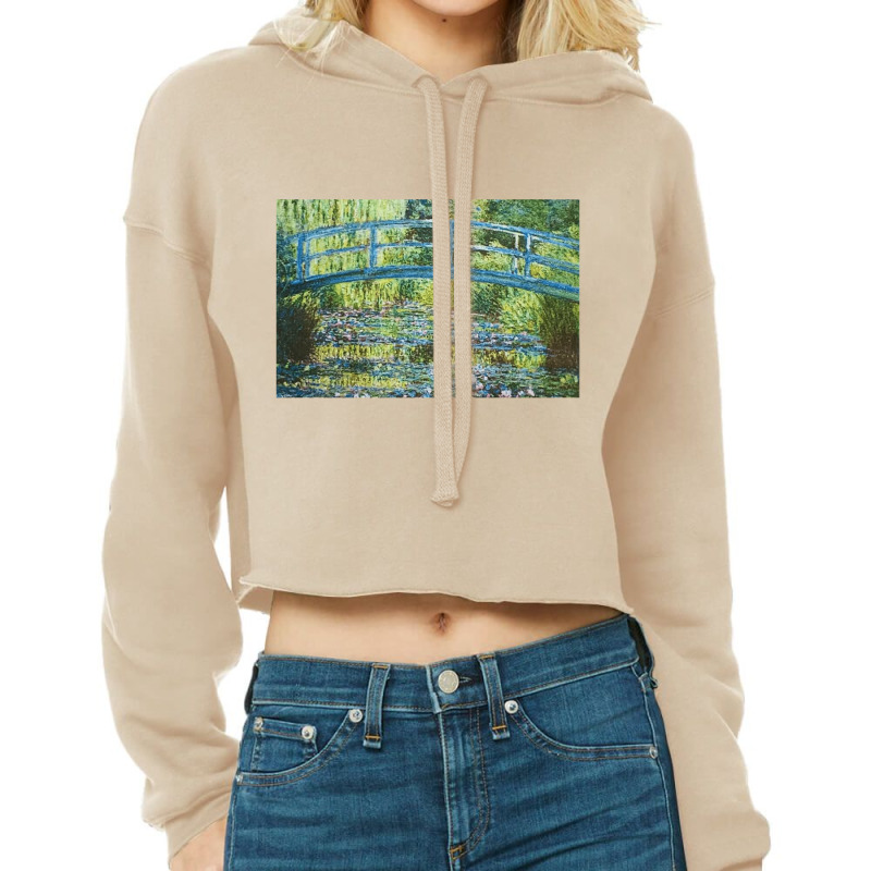 Claude Monet Water Lily Pond, Claude Monet, Water Lily Pond, Claude Mo Cropped Hoodie by SHAKSJS | Artistshot