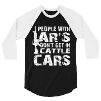 People With Ar's Don'gein Cattle Cars Sarcastic Vintage Video Games Ch 3/4 Sleeve Shirt | Artistshot