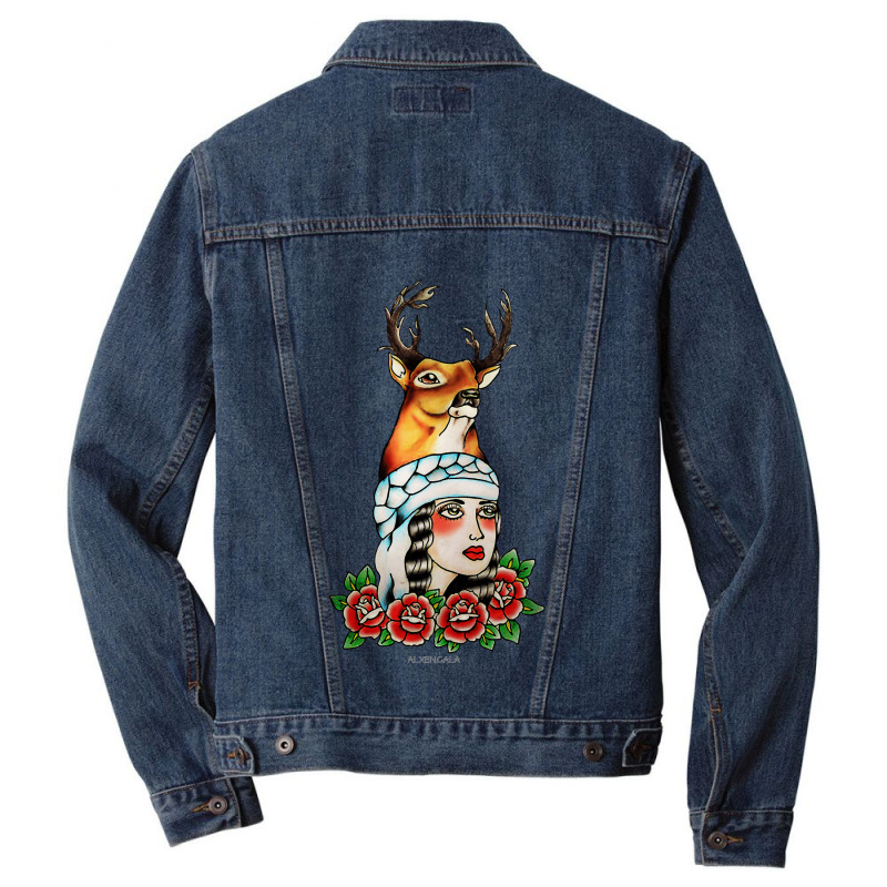 Yaqui Lady Head Men Denim Jacket | Artistshot