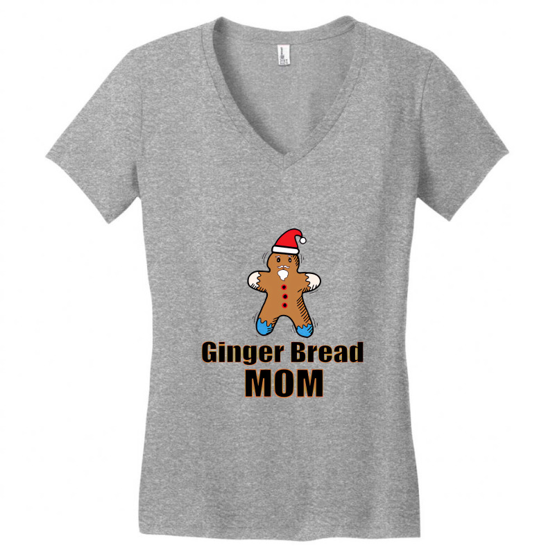 Ginger Bread Cute Christmas Holiday Spirit Lovely Women's V-Neck T-Shirt by setinok | Artistshot