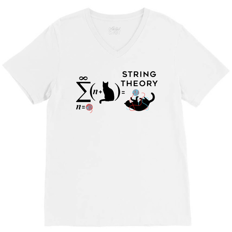 String Theory V-Neck Tee by AGSTshirt | Artistshot