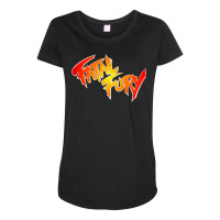 Fatal Fury Neo Geo, Fatal Fury Neo Geo Art, Fatal Fury Neo Geo Vintage Maternity Scoop Neck T-shirt | Artistshot