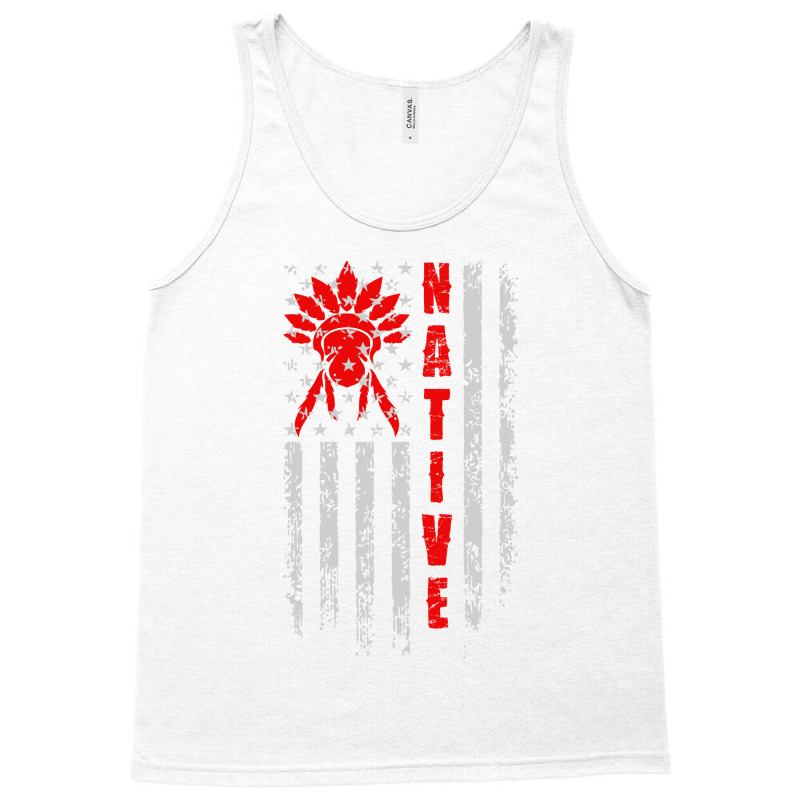 Native American Flag Retro Tank Top | Artistshot