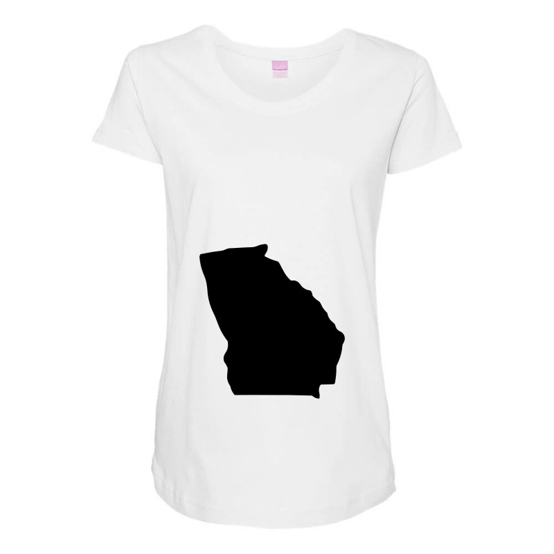 Georgia State Maternity Scoop Neck T-shirt by pagersuek | Artistshot