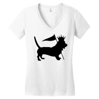 Dog King Women's V-neck T-shirt | Artistshot