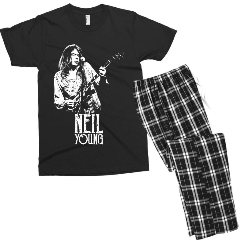 Young Neil - The White Stencil Men's T-shirt Pajama Set | Artistshot