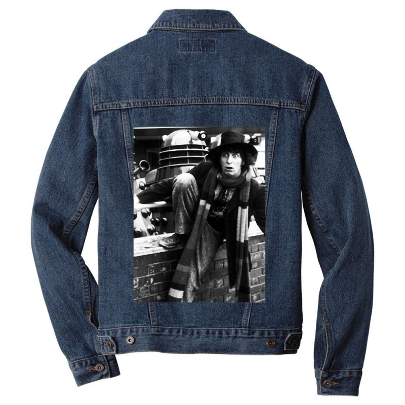 Vintage Photograp Time Traveller Funny Gift Men Denim Jacket by HeavenArtists | Artistshot