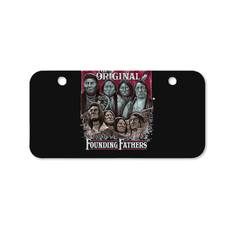 The Original Founding Fathers Mount Rushmore  Native American Indian C Bicycle License Plate | Artistshot