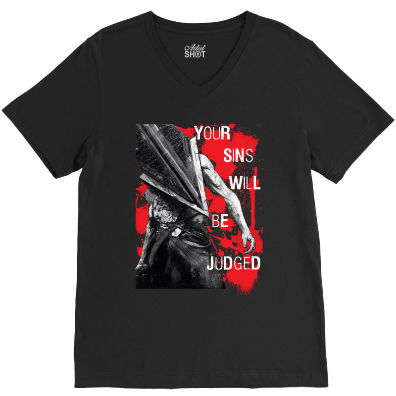 Your Sins Will Be Judged...again V-neck Tee | Artistshot