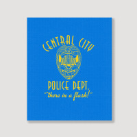 Central City Police Department   The Flash Portrait Canvas Print | Artistshot