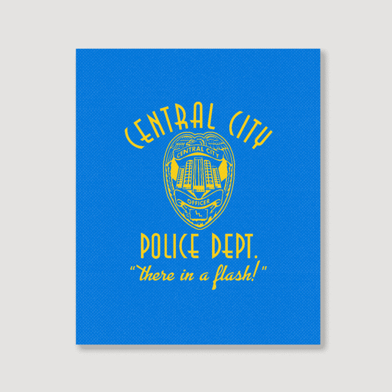 Central City Police Department   The Flash Portrait Canvas Print | Artistshot