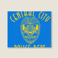 Central City Police Department   The Flash Landscape Canvas Print | Artistshot