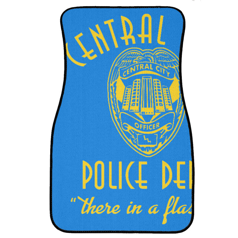 Central City Police Department   The Flash Front Car Mat | Artistshot