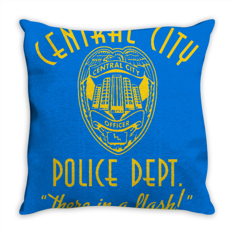 Central City Police Department   The Flash Throw Pillow | Artistshot