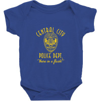 Central City Police Department   The Flash Baby Bodysuit | Artistshot