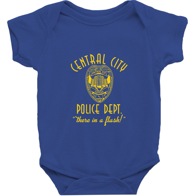 Central City Police Department   The Flash Baby Bodysuit | Artistshot