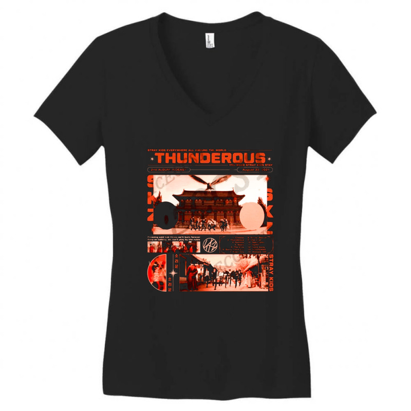 Stray Kids Thunderous, Stray Kids, Thunderous, Stray Kids Thunderous V Women's V-Neck T-Shirt by SHODSPADS | Artistshot