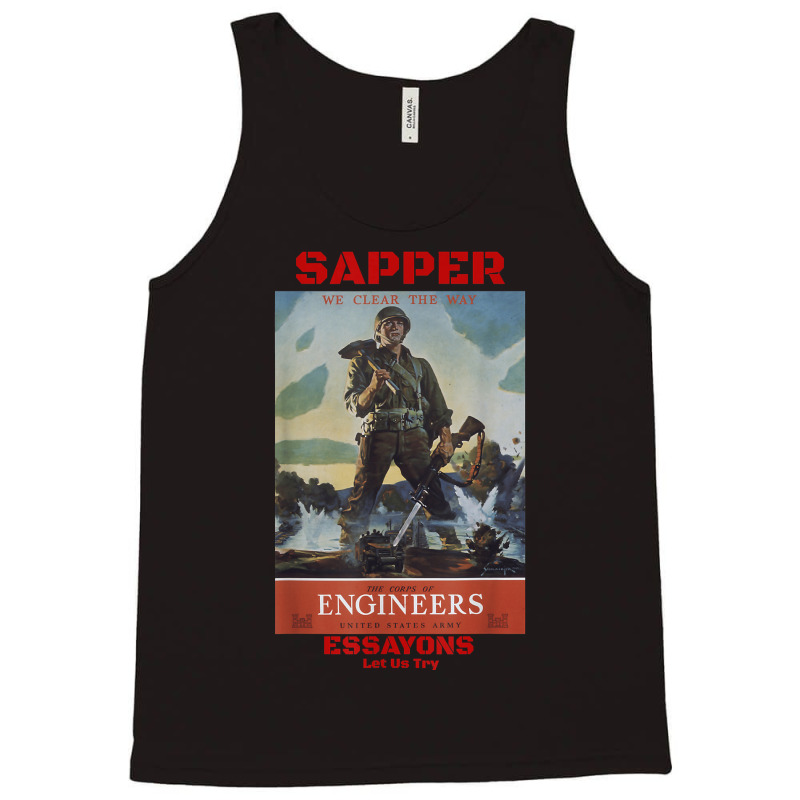 Sapper Army Combat Engineer Corps Veterans And Military Tank Top by BessieCarolyn | Artistshot